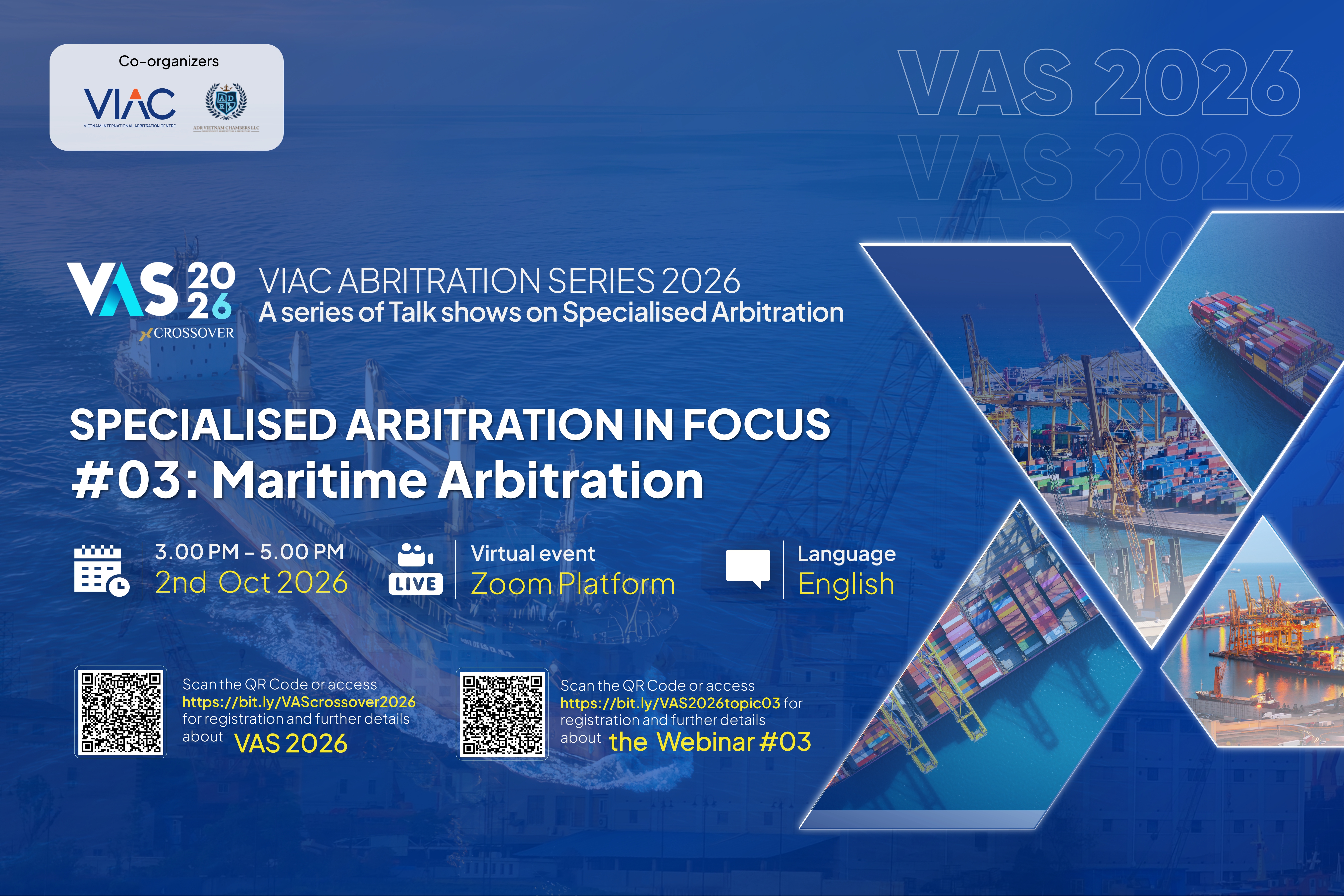 VIAC x ADRVN: VAS Crossover 2026 - Trọng tài chuyên ngành - Chủ đề 03: Trọng tài Hàng hải